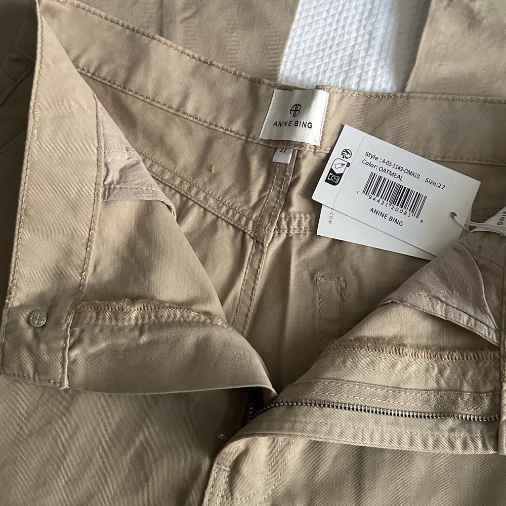 NWT💕 ANINE BING Briley Pant 31” - Oatmeal 27 - Picture 3 of 6
